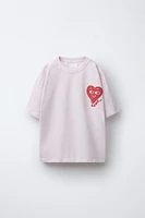 HEART PRINT T-SHIRT