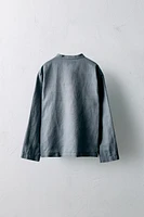AGES 6-10/ LIMITED EDITION LINEN PLEATED SHIRT
