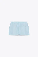 BERMUDA TAILLE MOYENNE AVEC LIN