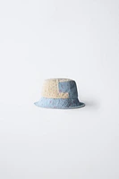 PATCHWORK FLORAL BUCKET HAT