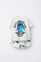 ENSEMBLE T-SHIRT ET SHORT LILO & STITCH © DISNEY