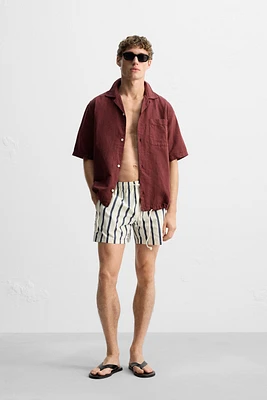 MAILLOT DE BAIN CLASSIQUE À RAYURES