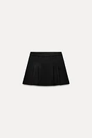 PLEATED SPLIT SKIRT