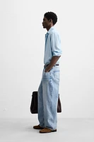 STRIPED VISCOSE BLEND SHIRT