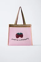 SAC SHOPPER FRAISES