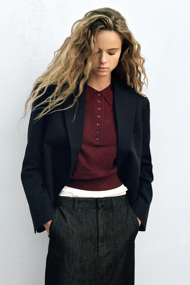 OVERSIZED CROP BLAZER