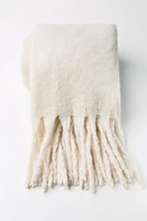 FRINGED WIDE SCARF