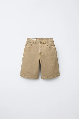 BERMUDA EN SERGE RELAXED BAGGY