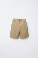 BERMUDA EN SERGE RELAXED BAGGY