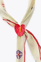 BANDANA BRODERIES FLEUR MÉTALLIQUE