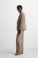 PANTALON DE COSTUME STRUCTURÉ RAYURES