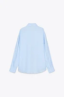 CHEMISE OVERSIZE POPELINE RAYÉE