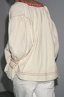 ZW COLLECTION EMBROIDERED SHIRT
