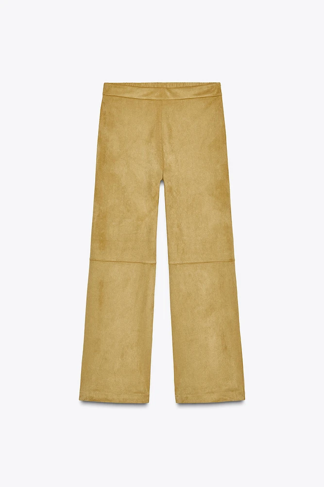 FAUX SUEDE PANTS
