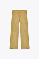 FAUX SUEDE PANTS