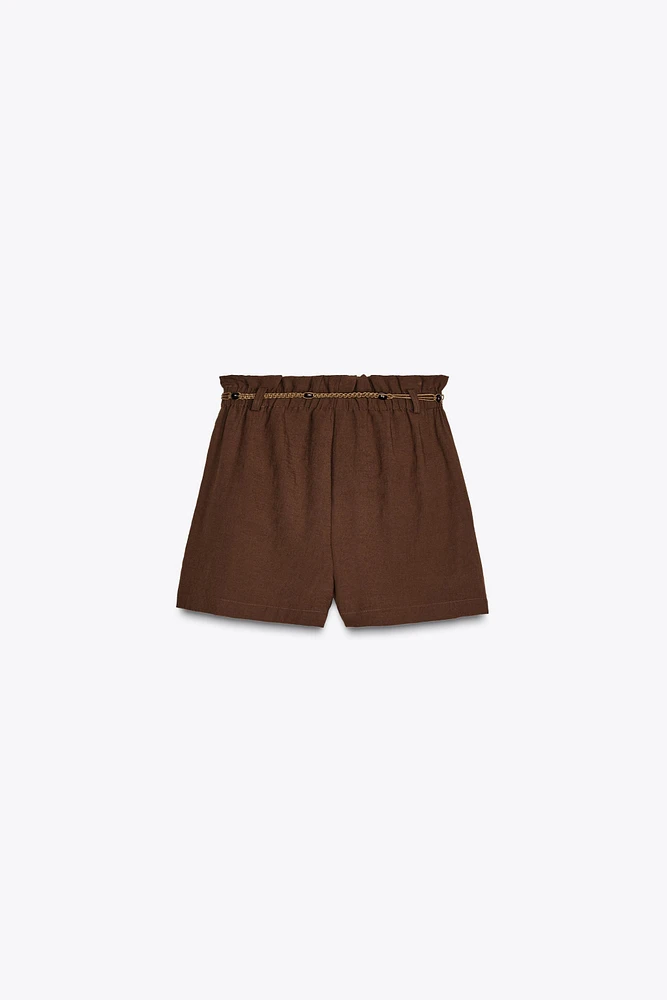 BERMUDA CEINTURE FANTAISIE
