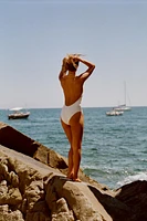 MAILLOT DE BAIN HALTER COLLIER MÉTALLIQUE