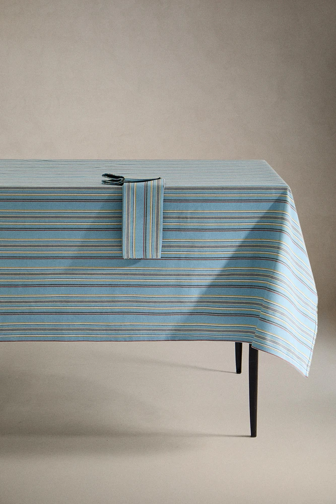 NAPPE RAYURES MULTICOLORES