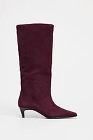 HEELED SUEDE BOOTS