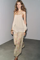 ZW COLLECTION PRINTED BALLOON PANTS