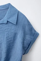 TEXTURED KNOT SHIRT
