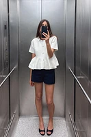 PEPLUM KNIT JACKET