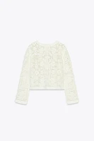 CROCHET BUTTON JACKET