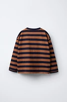 TEXTURED STRIPED T-SHIRT