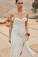 POLKA DOT MIDI DRESS