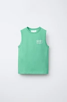 SLEEVELESS LOGO T-SHIRT