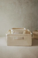 LINEN ORGANIZER BASKET