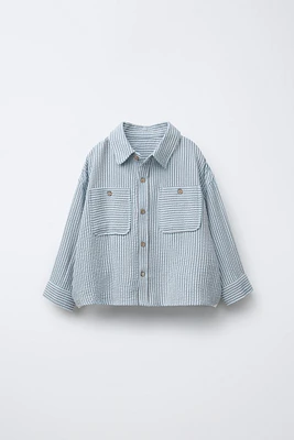 TEXTURED STRIPED SHIRT