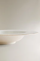 RIMMED BONE CHINA SOUP PLATE