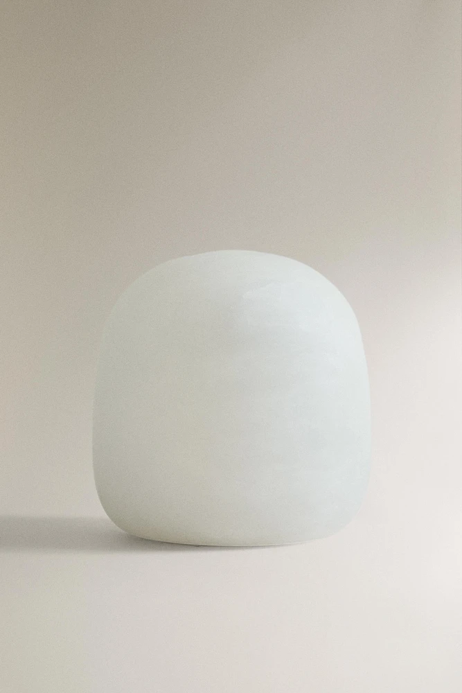 LAMPE DE TABLE ALBÂTRE SEMI-OVALE