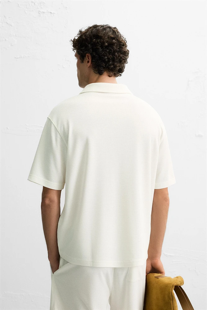 POLO STRUCTURE QUADRILLÉ