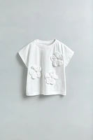 FLORAL APPLIQUÉ SHIRT
