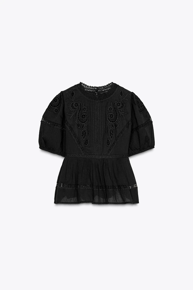 BLOUSE ROMANTIQUE BRODÉE ZW COLLECTION
