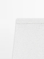 Jupe midi en maille de coton mélangé