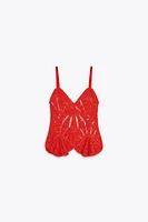 TOP PÉPLUM CROCHET