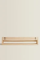 CHILDREN’S WOODEN SHELF WITH FRONT BAR
