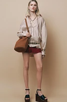 ZW COLLECTION OVERSIZED LINEN BLEND SHIRT