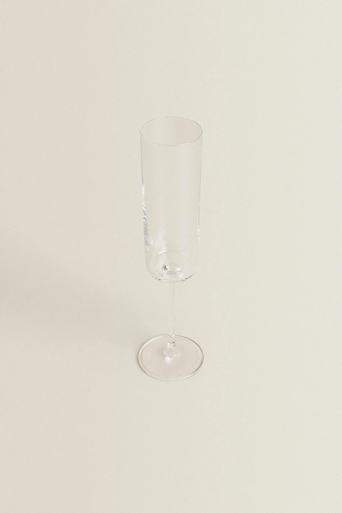 STRAIGHT CRYSTALLINE FLUTE GLASS