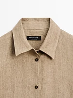 100% linen chambray shirt