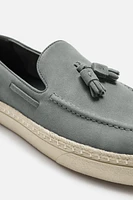 CASUAL SUEDE TASSEL LOAFERS