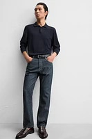 STRAIGHT LEG ANKLE FIT JEANS