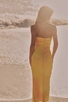 ROBE BUSTIER EN TULLE IMPRIMÉ