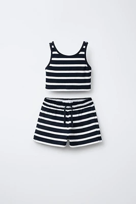 ENSEMBLE T-SHIRT RIB ET BERMUDA HEAVY