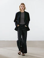 Loose mid-rise wide-leg jeans