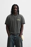 T-SHIRT DÉLAVÉ IMPRIMÉS