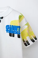 T-SHIRT IMPRIMÉ DINOSAURES